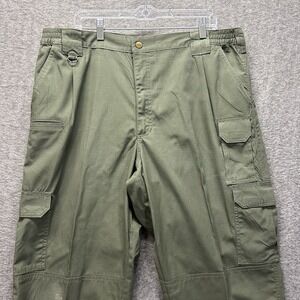5.11 Tactical Cargo Pants Men's Size 42x34 Green Rip Stop Flex Utility